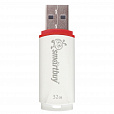 Флеш-диск 32 GB, SMARTBUY Crown, USB 2.0, белый, SB32GBCRW-W - 2