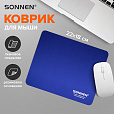 Коврик для мыши SONNEN "BLUE", резина + ткань, 220х180х3 мм, 513308 - 7