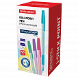 Ручка шариковая с грипом BRAUBERG "i-STICK POINT PASTEL", СИНЯЯ, корпус ассорти, игольчатый узел 0,7 мм, линия письма 0,35 мм, 144023 - 10