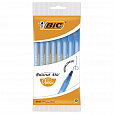 Ручки шариковые BIC "Round Stic", НАБОР 8 шт., СИНИЕ, узел 1 мм, линия письма 0,32 мм, пакет, 928497 - 1