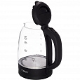 Чайник SCARLETT SC-EK27G11, 1,7 л, 2200 Вт, закрытый нагревательный элемент, стекло, черный - 7