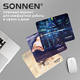 Коврик для мыши SONNEN "KITTEN", резина + ткань, 220х180х3 мм, 513313 - 11