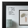 Рамка 30х40 см небьющаяся, аналог IKEA, багет 21 мм, МДФ, BRAUBERG "Idea", черная, 391373 - 5