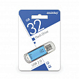 Флеш-диск 32 GB, SMARTBUY V-Cut, USB 2.0, металлический корпус, синий, SB32GBVC-B - 3