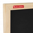 Доска для мела магнитная 60х90 см, черная, деревянная рамка, BRAUBERG "Wood", 238804 - 2