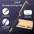 Ручка подарочная шариковая GALANT "Vitznau", корпус серый, золотистые детали, пишущий узел 0,7 мм, синяя, 141664 - 13
