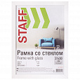 Рамка 21х30 см белая STAFF "Grand", багет 18 мм, стекло, МДФ, 391207 - 1