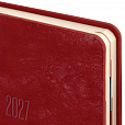 Ежедневник датированный 2027 B6 125х173мм GALANT Vivid, под кожу, красный, 117861 - 3