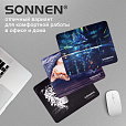 Коврик для мыши SONNEN "SINGULARITY", резина + ткань, 220х180х3 мм, 513293 - 11