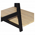 Стол на металлокаркасе BRABIX "LOFT CD-006",1200х500х730 мм,, 2 полки, цвет дуб натуральный, 641226 - 9