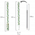 Ручка шариковая BRAUBERG SOFT TOUCH STICK "CACTUS", СИНЯЯ, мягкое покрытие, узел 0,7 мм, 143707 - 6
