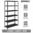 Стеллаж металлический BRABIX "ГРАФИТ MS KD-195/40-6", лофт, 1950х1000х400 мм, 6 полок, 291272, S240BR244693 - 11