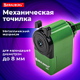 Точилка механическая BRAUBERG "JET", металлический механизм, корпус зеленый, 229571 - 13