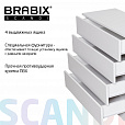 Комод BRABIX "Scandi CM-001", 750х330х730 мм, 4 ящика, ЛДСП, белый, 641900, ЦБ013659 -1 - 10
