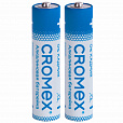 Батарейки алкалиновые "мизинчиковые" КОМПЛЕКТ 2 шт., CROMEX Alkaline, AAA (LR03, 24А), блистер, 457129 - 3