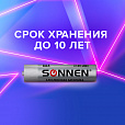 Батарейки КОМПЛЕКТ 4 шт., SONNEN Alkaline, AAA (LR03, 24А), алкалиновые, мизинчиковые, в блистере, 451088 - 9