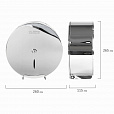 Диспенсер для туалетной бумаги LAIMA PROFESSIONAL INOX, (Система T2) малый, нержавеющая сталь, зеркальный, 605699 - 8