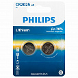 Батарейки литиевые PHILIPS Lithium CR2025, таблетки, дисковые, кнопочные, КОМПЛЕКТ 2 шт., в блистере, Б0064660 - 1