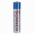 Батарейки КОМПЛЕКТ 4 шт., SONNEN Super Alkaline, AAA (LR03, 24А), алкалиновые, мизинчиковые, в блистере, 451096 - 5