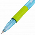 Ручка шариковая масляная с грипом BRAUBERG GLASSY PASTEL MIX, СИНЯЯ, корпус ассорти, линия 0,35 мм,144105 - 4