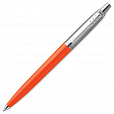 Ручка шариковая PARKER "Jotter Orig Orange", корпус оранжевый, детали хром, блистер, синяя, 2076054 - 8