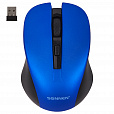 Мышь беспроводная с бесшумным кликом SONNEN V18, USB, 800/1200/1600 dpi, 4 кнопки, синяя, 513515 - 1