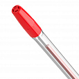 Ручка шариковая BRAUBERG "M-500 CLASSIC", КРАСНАЯ, корпус прозрачный, узел 0,7 мм, линия письма 0,35 мм, 143446 - 5