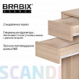 Стол письменный/компьютерный BRABIX "Scandi CD-017", 900х450х750 мм, 2 ящика, дуб сонома, 641895, ЦБ013706-2 - 23