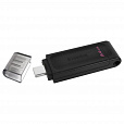 Флеш-диск 64 GB KINGSTON DataTraveler 70, разъем Type-C 3.2, черный, DT70/64GB - 4