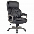 Кресло BRABIX PREMIUM "Regal EX-557", НАГРУЗКА до 150 кг, пружинный блок, экокожа, черный, 532945 - 1