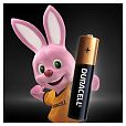 Батарейки КОМПЛЕКТ 4 шт., DURACELL Basic ОРИГИНАЛ, AAA (LR03, 24А), алкалиновые, мизинчиковые, MN 2400 AAA LR3 - 6