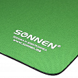 Коврик для мыши SONNEN "GREEN", резина + ткань, 220х180х3 мм, 513305 - 4
