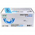 Перчатки латексные смотровые сверхпрочные SFM HIGH RISK LX 1160, 25 пар (50 шт.), XL (очень большой) - 7