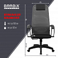 Кресло BRABIX PREMIUM "Ultimate EX-800" пластик, плотная двойная сетка Х2, черное/серое, 532915 - 21