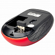 Мышь беспроводная SONNEN V-111, USB, 800/1200/1600 dpi, 4 кнопки, оптическая, красная, 513520 - 8