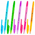 Ручка шариковая с грипом BRAUBERG "ULTRA GT NEON", СИНЯЯ, корпус ассорти, линия 0,35 мм, 144054 - 1