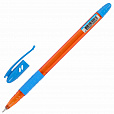 Ручка шариковая масляная с грипом BRAUBERG GLASSY SKY BLUE, СВЕТЛО-СИНЯЯ, узел 0,7 мм, линия письма 0,35 мм, 144107 - 2
