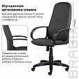 Кресло офисное BRABIX "Praktik EX-279", ткань/кожзам, серое, 532018 - 12